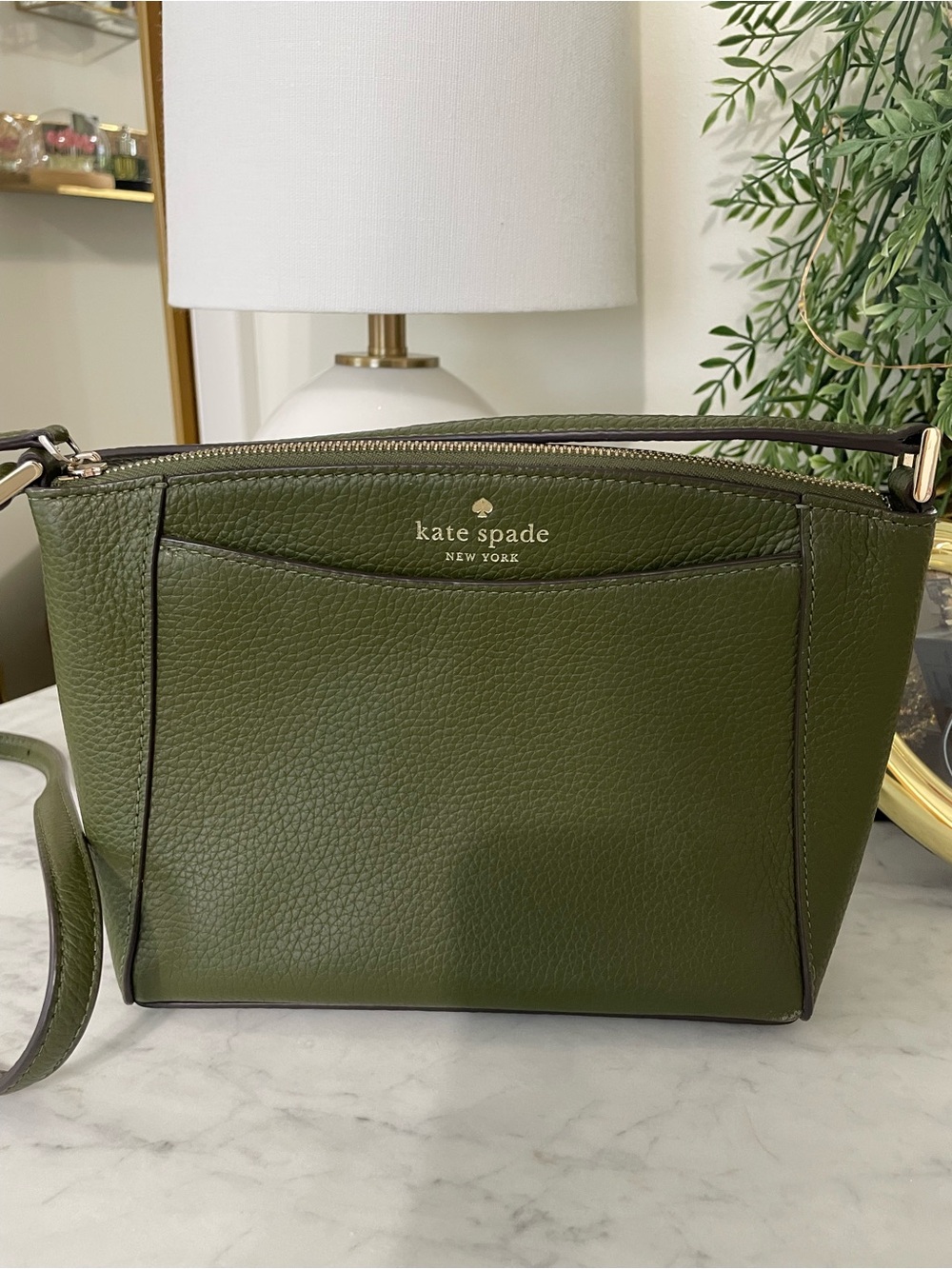 Kate Spade Monica Small Crossbody Bag, Enchanted Green